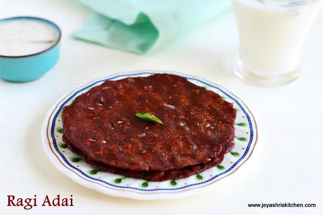 ragi adai finger millet adai