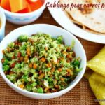 Cabbage carrot peas poriyal