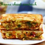 Aloo channa chaat sandwich