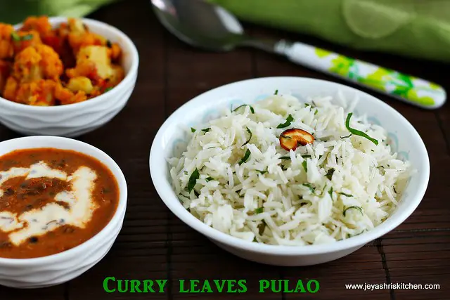 curry leaves pulao