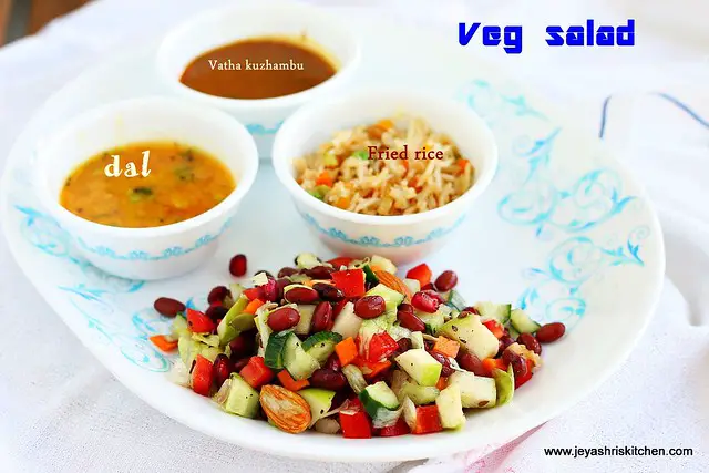 Desi Veg salad