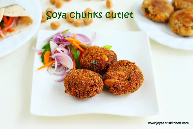 Soya chunks cutlet