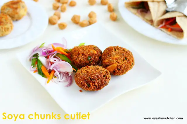 Soya chunks cutlet recipe Meal maker cutlet
