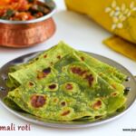 spinach rumali roti