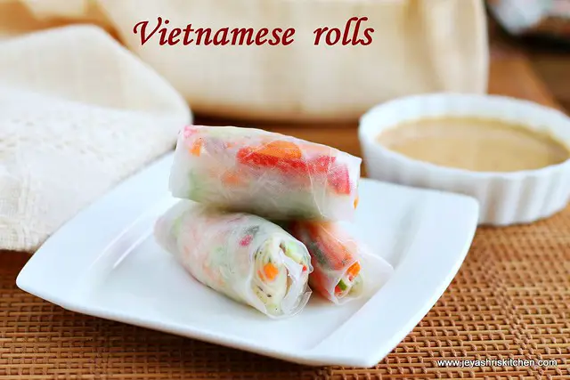 Vietnamese fresh spring rolls