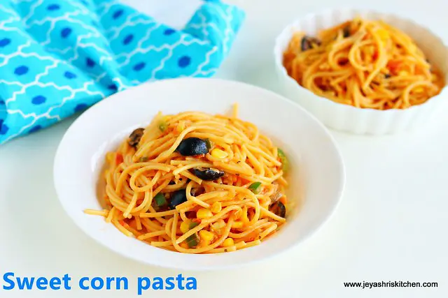 Sweet corn pasta Sweet corn pasta
