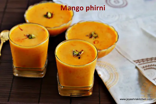 Mango phirni