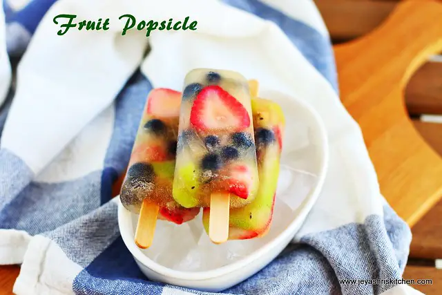 Fruit popsicle