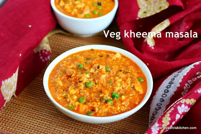 Veg kheema masala