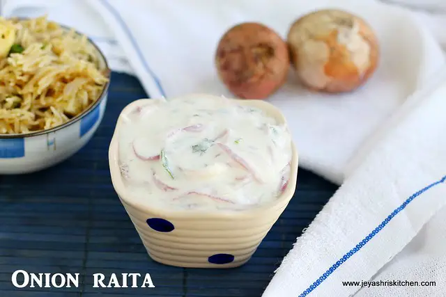 Onion raita Onion raita