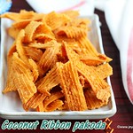 Coconut ribbon pakoda