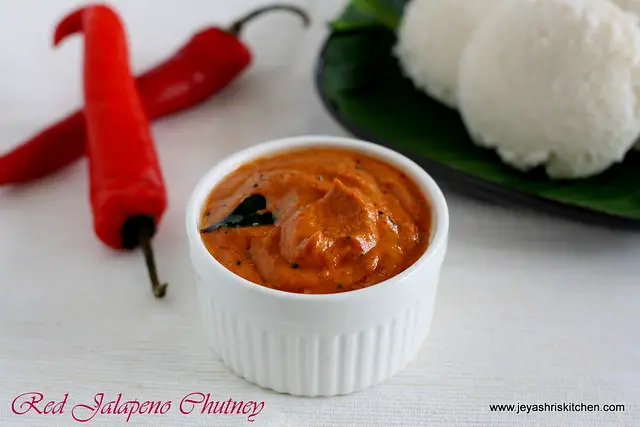 Red jalapeno Chutney 