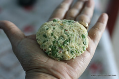 keerai vadai step 4