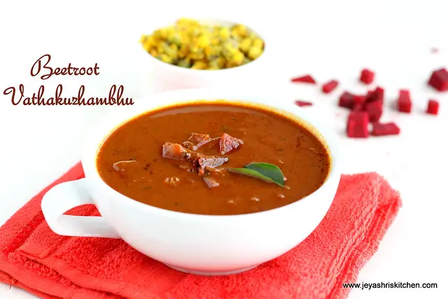 beetroot vathakuzhambhu 1