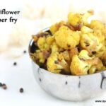 Cauliflower pepper fry 1