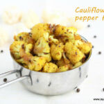 Cauliflower pepper fry 3
