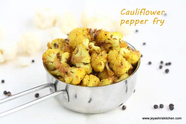 Cauliflower pepper fry 3