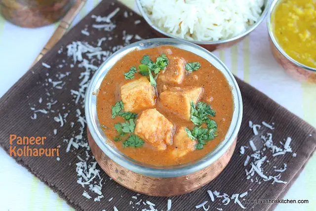 Paneer Kolhapuri 1