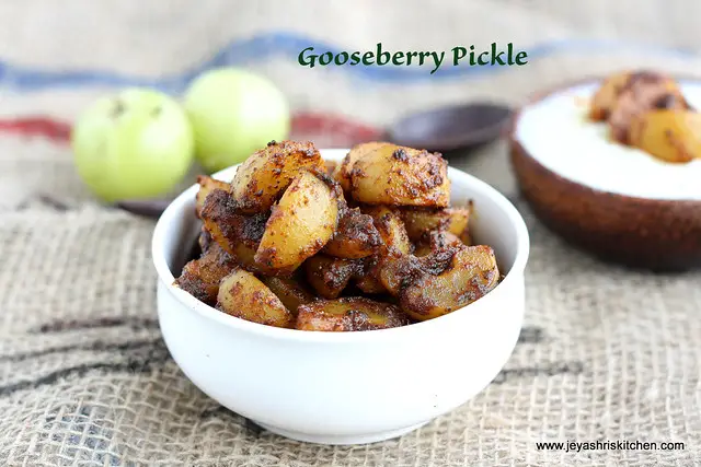 Gooseberry pickle 1