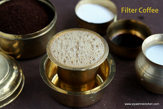 Filter coffee  south indian filter coffee recipe - Jeyashri's Kitchen