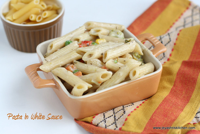pasta in white sauce 2