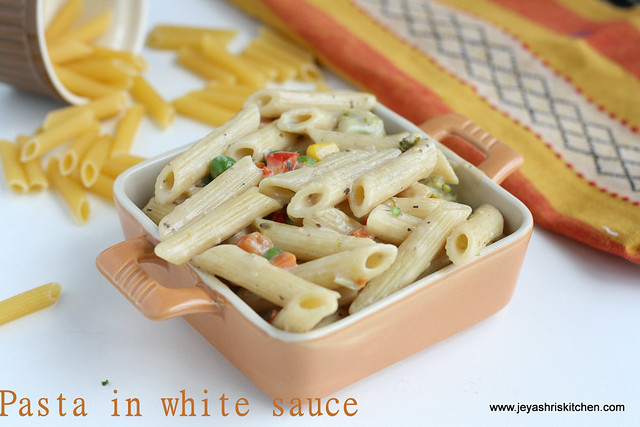 pasta in white sauce 3