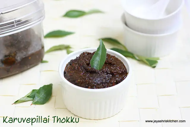 Curry leaves thokku 2