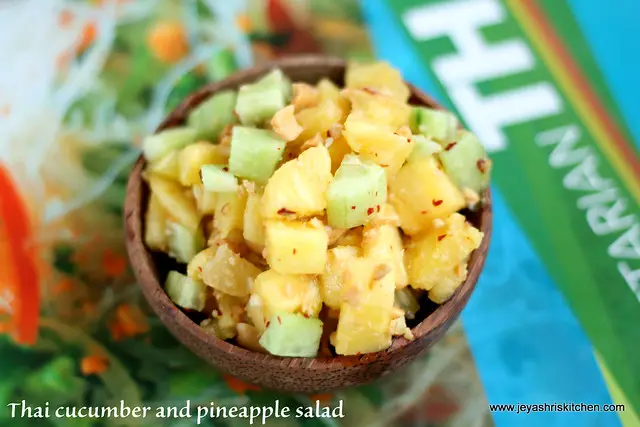 thai cucumber and pineapple salad 2