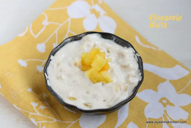 Pineapple + raita 2