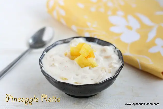 Pinapple raita recipe