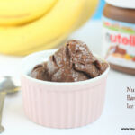 Nutella + banana + fudge ice cream