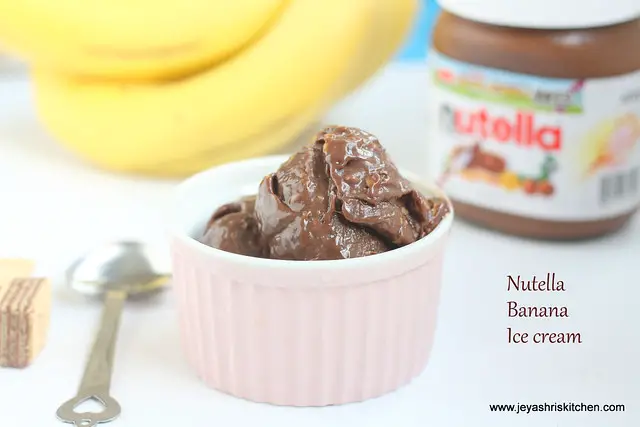 Nutella + banana + fudge ice cream