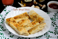 Garlic bread stick step