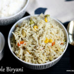Vegetable biryani – no onion no garlic1