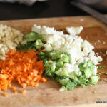 Chopped veggies