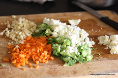 Chopped veggies