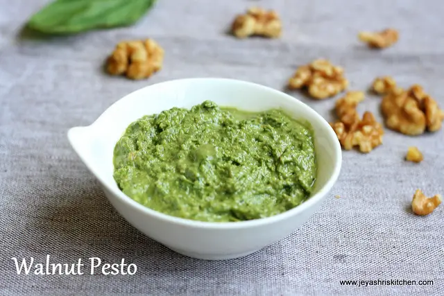 Walnut -basil -pesto