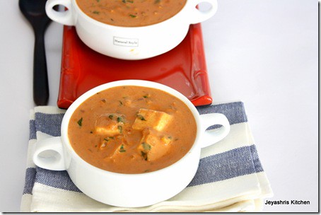 paneer methi makhani