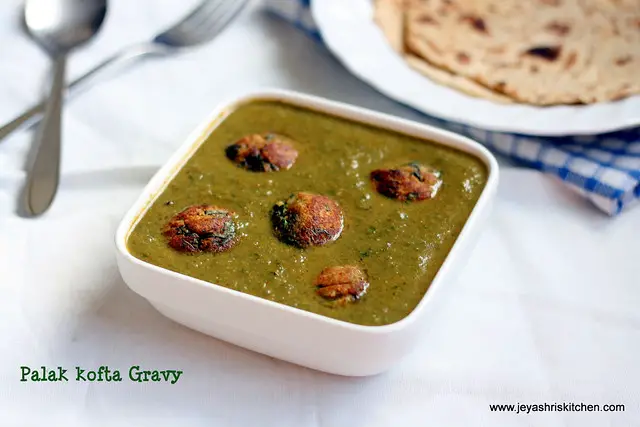 Palak kofta gravy