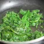 blanched palak