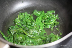 blanched palak