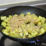 Raw banana curry