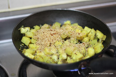 Raw banana curry