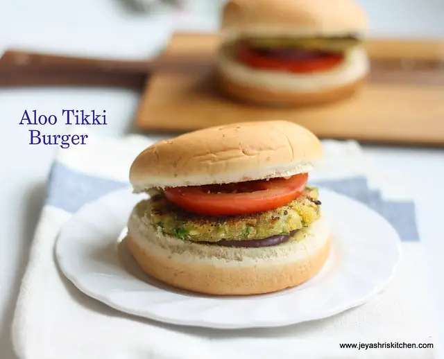 Aloo- tikki -burger