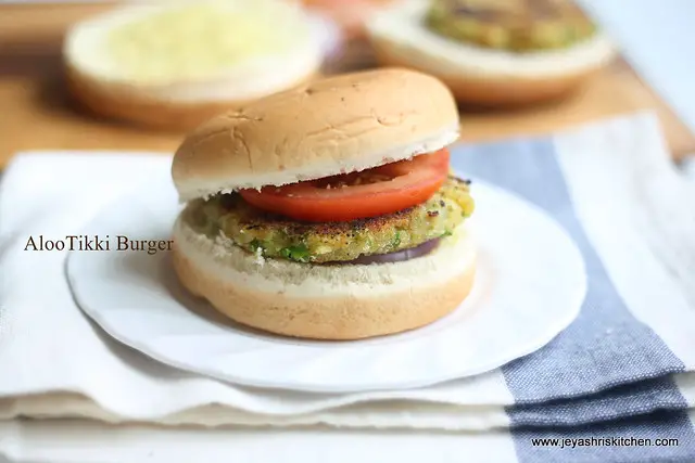 aloo -tikki- burger