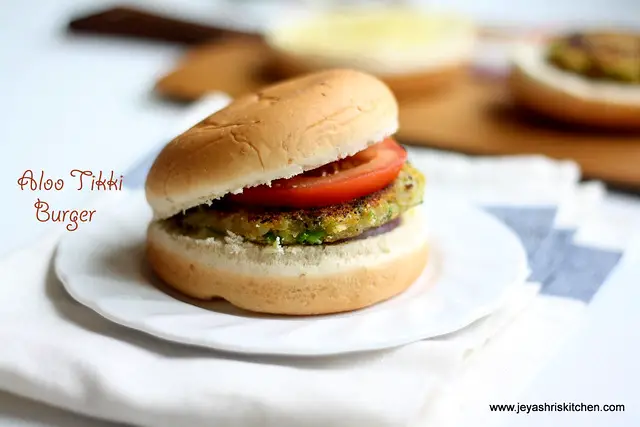 Aloo tikki burger