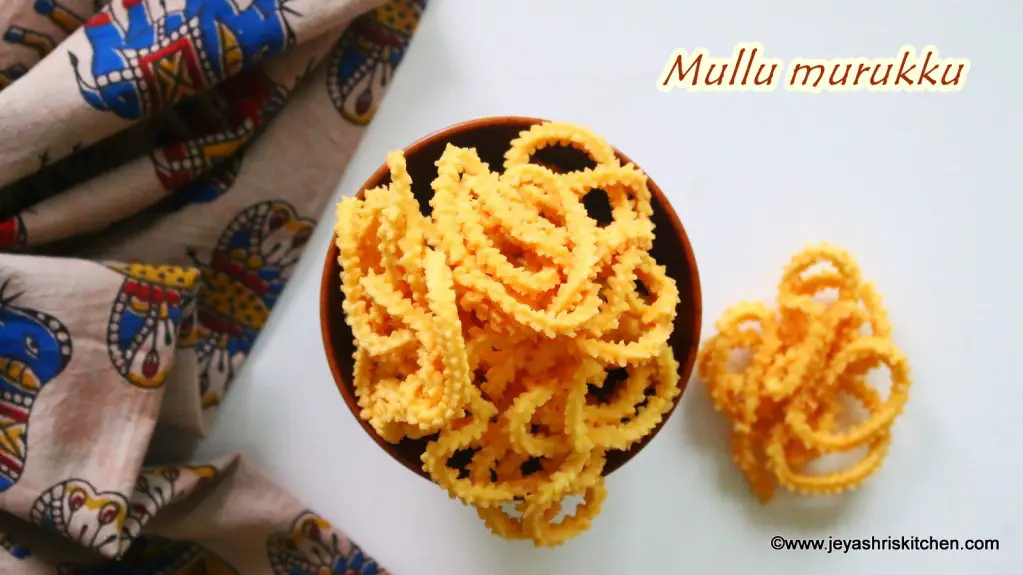 Mullu Murukku recipe