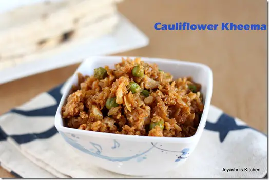 Cauliflower-kheema