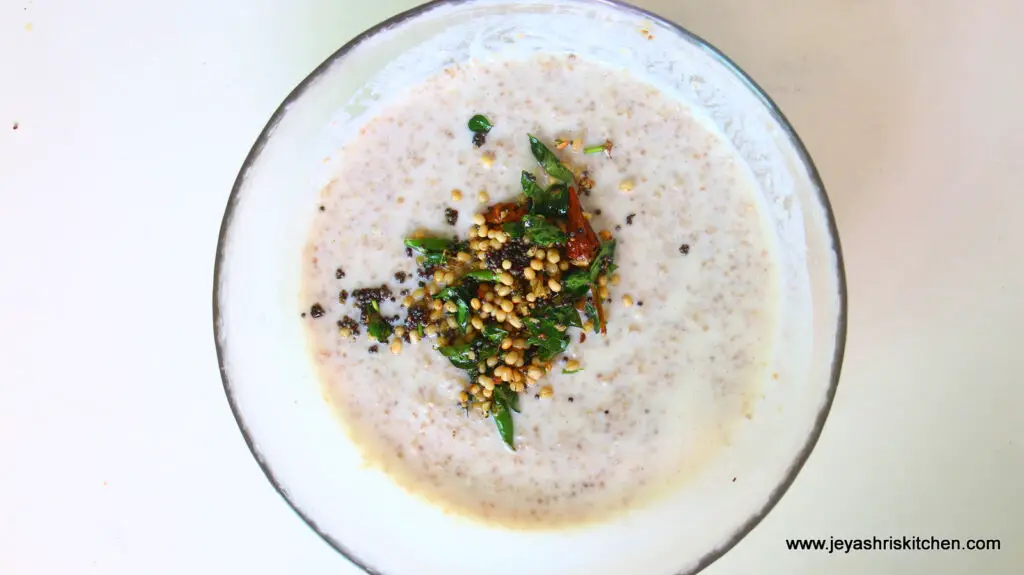 millet curd rice