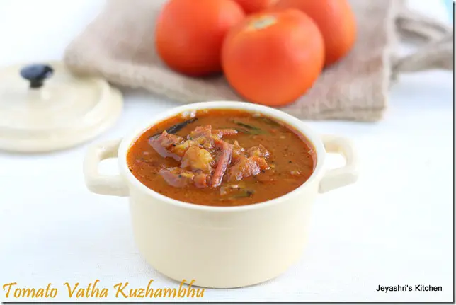 tomato- vathakuzhambhu